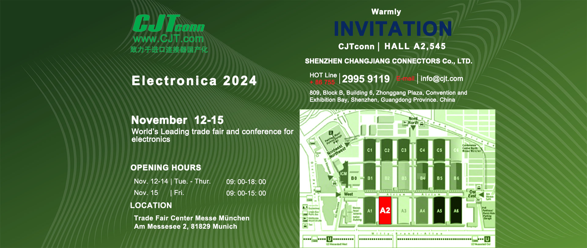 Changjiang Connectors und ekontor GmbH nehmen gemeinsam an der 2024 München Messe in Deutschland teil