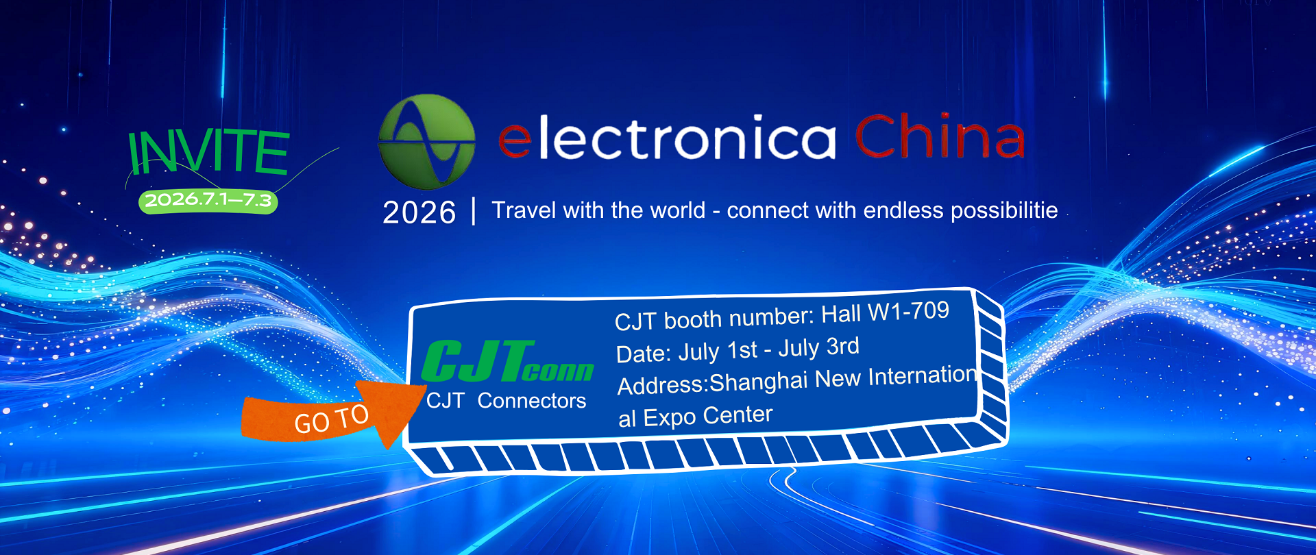 Changjiang Connectors cordially invites you to attend the Shanghai Electronics Show in July 2026